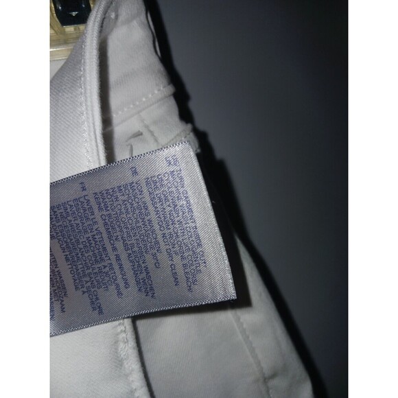 NYDJ Marilyn Straight Crop Jeans Womens‎ 4 Cuffed Optic White MCFO2108 LiftxTuck - Picture 4 of 10